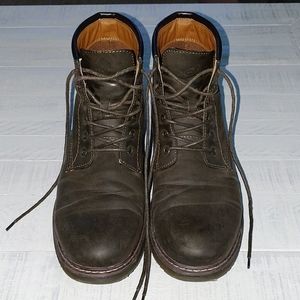 GBX Men Dark Brown Synthetic Boots